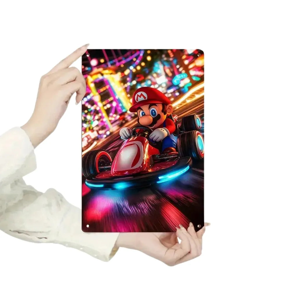 Racing Gamer Metal Sign