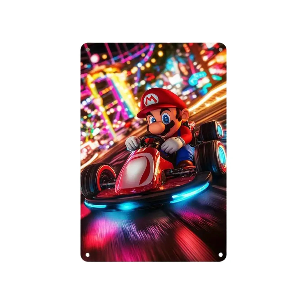 Racing Gamer Metal Sign