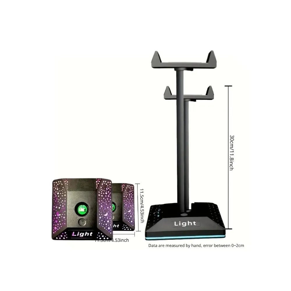 RGB Illuminated Gaming Headset Stand