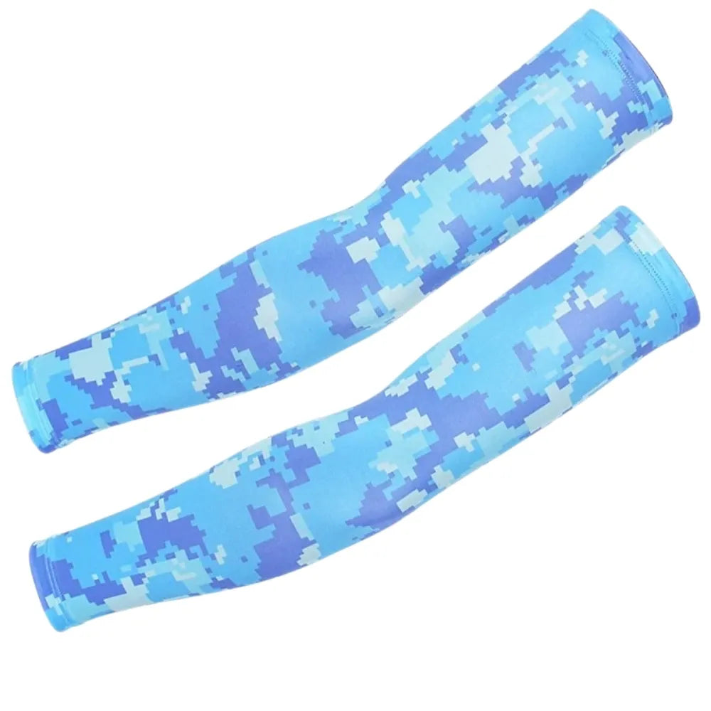 Digital Camouflage Blue Protective Cuffs