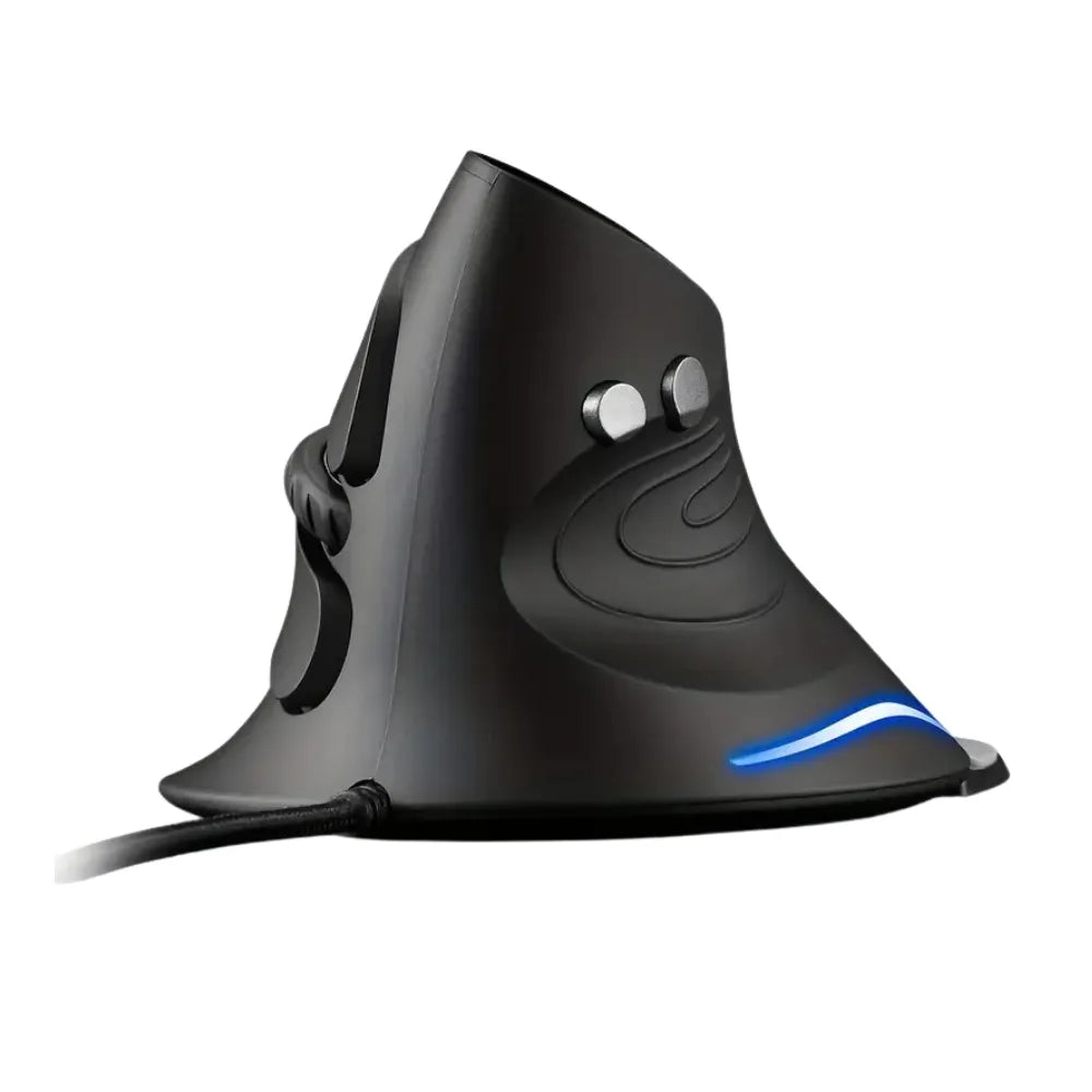 Ergonomic Vertical Mouse with Integrated Wrist Support