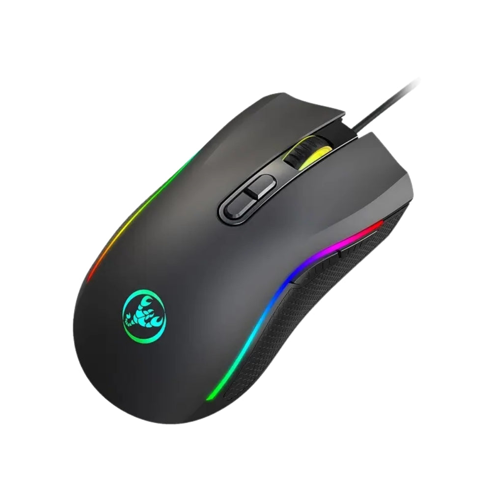 AuraClick Mouse - Noir avec Rétroéclairage RGB