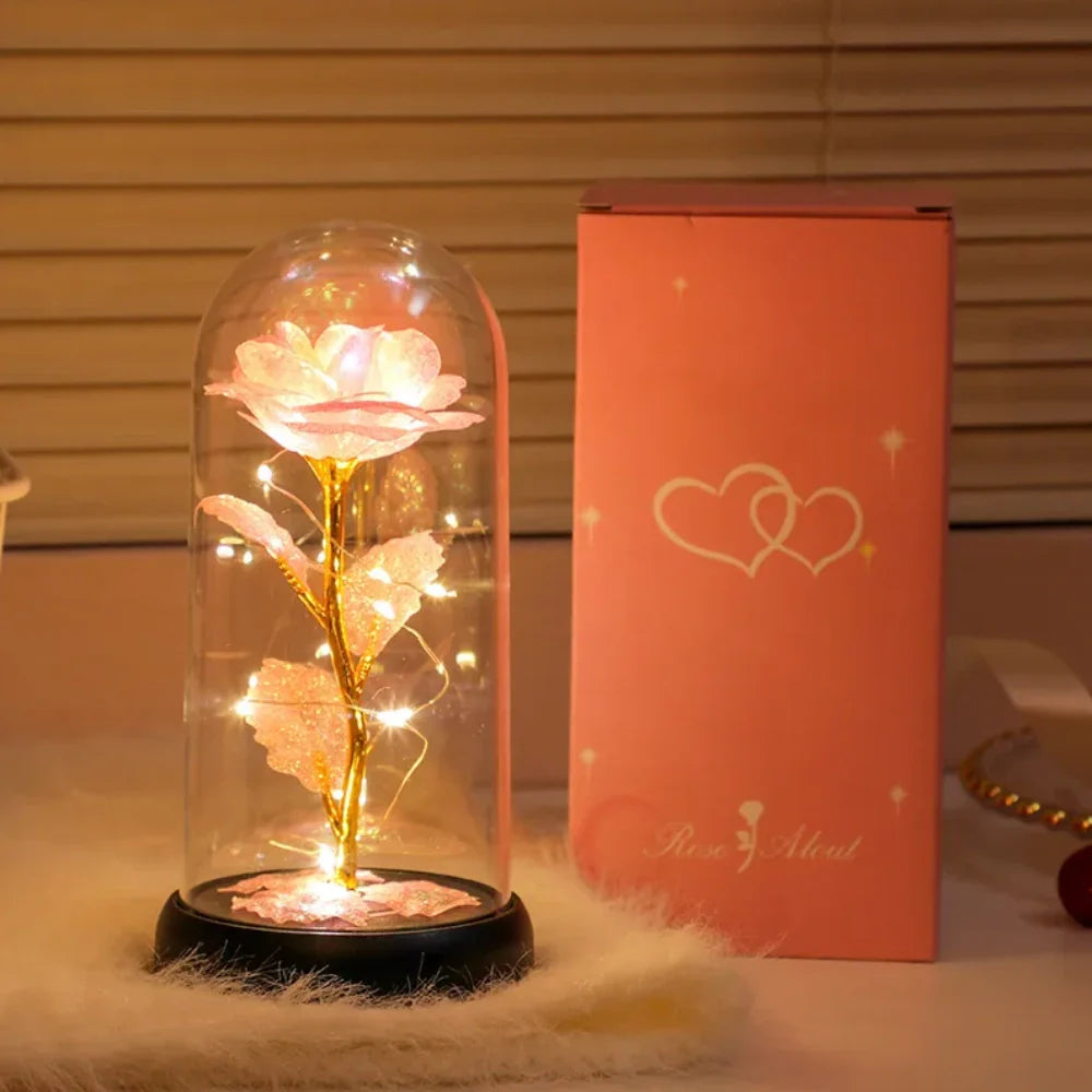 Rose éternelle LED